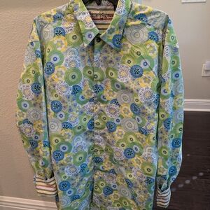 Robert Graham Meets Summer In This Multicolor Geometric Button-Up Shirt
